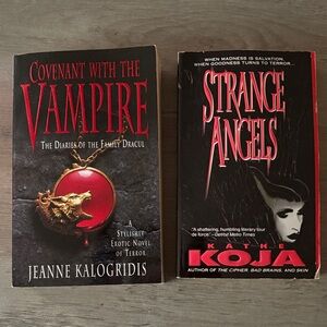 Covenant with the Vampire & Strange Angels Books preloved